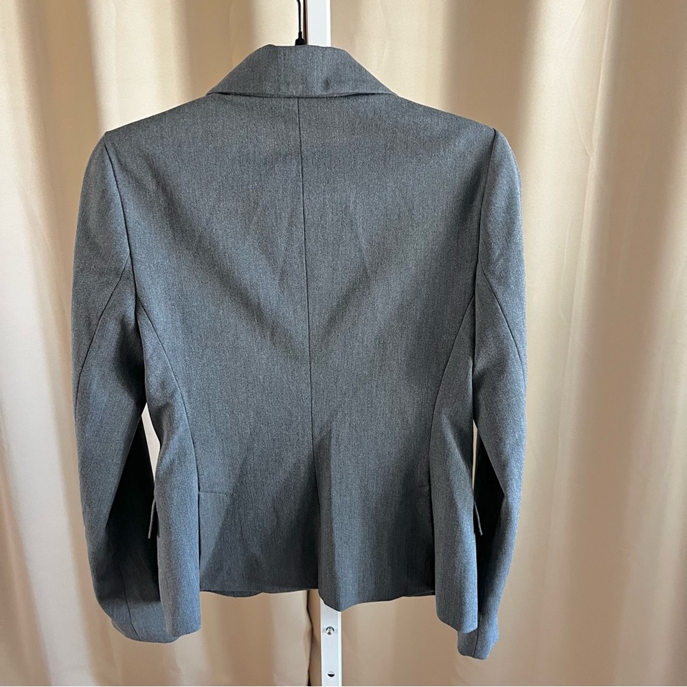 Express Design Studio Lined Gray Blazer Size 6 - image 4